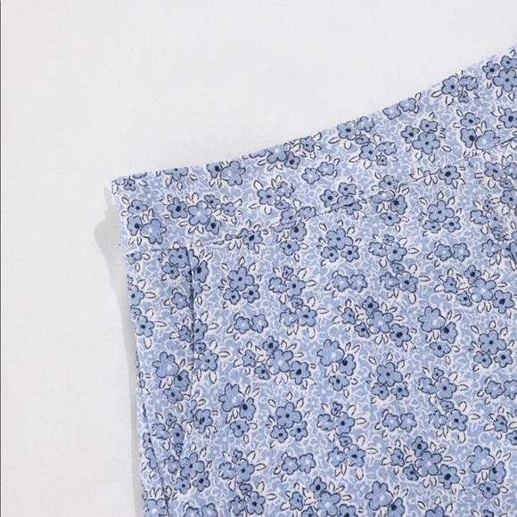 Floral Print Ruffle Trip Top & Shorts Set - Picture 3 of 4